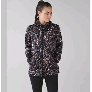 Lululemon Miss Misty Jacket II Star Crushed Multi W/ Packable Hood Size 4 Zip Up